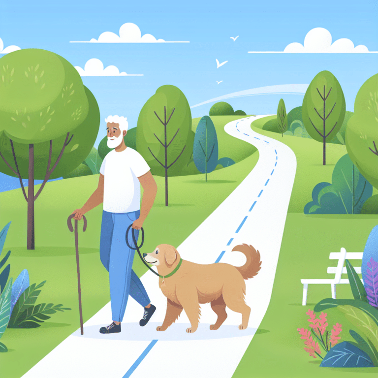 Implementing Regular Walking Routines for Elderly Dogs
