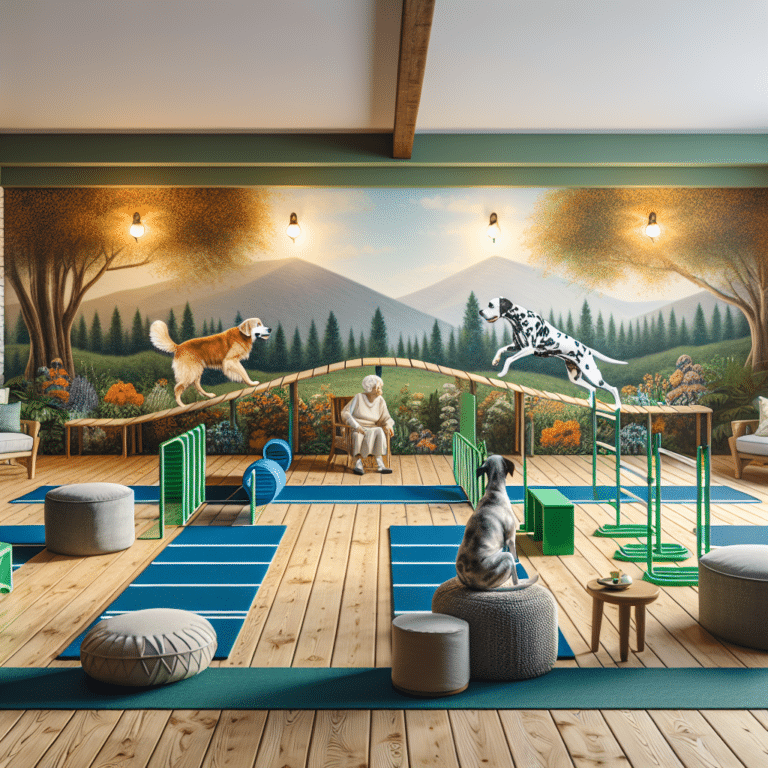 Home-made Indoor Agility Courses for Elderly Dogs