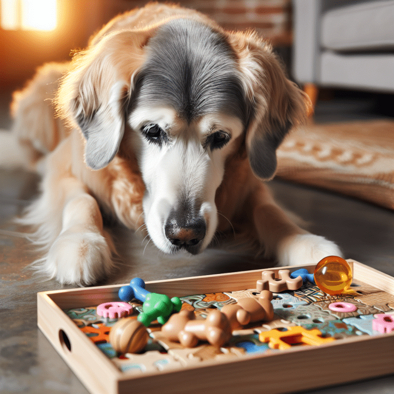 Seek and Find: Cognitive Challenging Game for Older Dogs